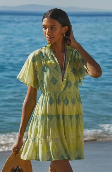 Anthropologie Dresses & Skirts - NWT Anthropologie Ro's Garden Vibeka Ruffle Mini Dress - Large